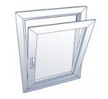 Tipo de apertura de ventanas PVC abatible horizontal