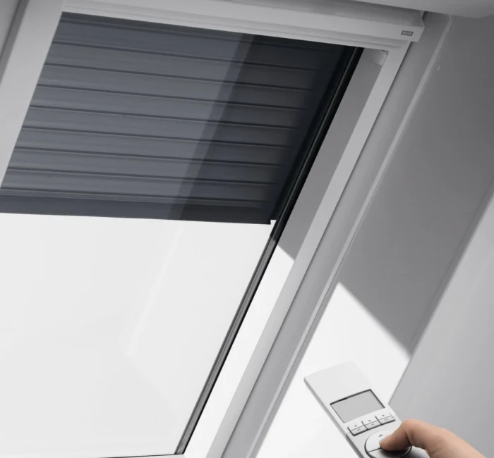 Control con mando de persiana eléctrica